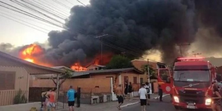 Incêndio em empresa de Novo Hamburgo é controlado