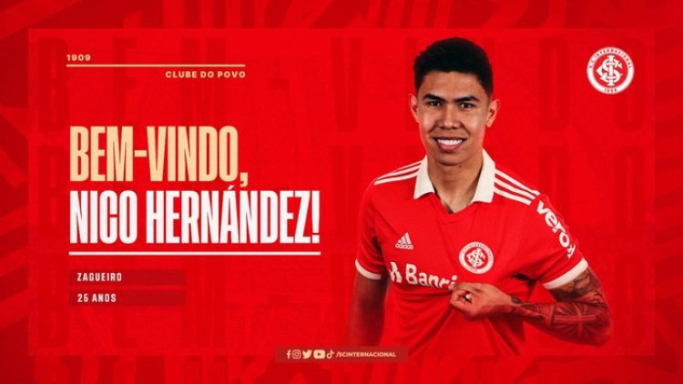 Inter anuncia a contratação do zagueiro Nico Hernández