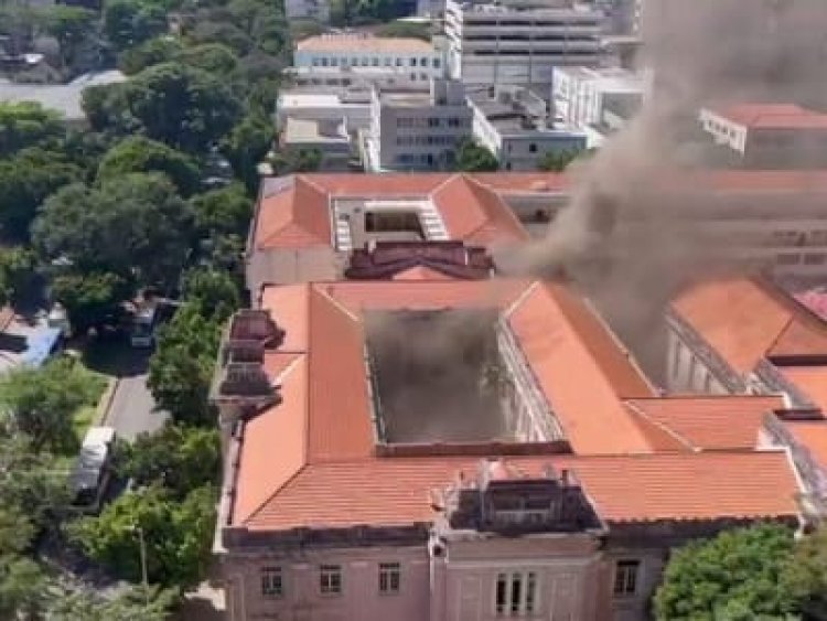 Incêndio atinge Instituto de Educação de Minas Gerais; escola é uma das mais tradicionais de Belo Horizonte