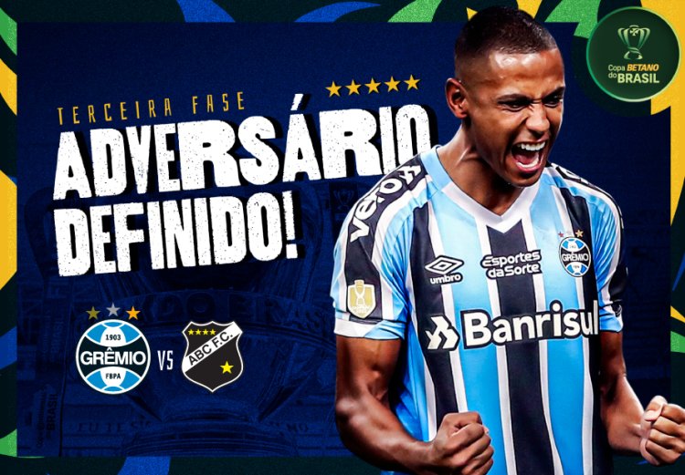 Grêmio conhece adversário para terceira fase da Copa do Brasil