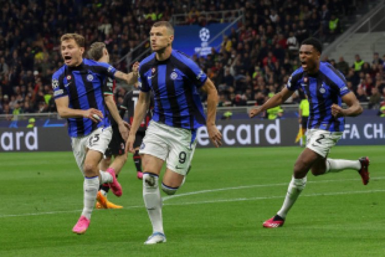 Inter de Milão domina, vence Milan com facilidade e se aproxima da final da Liga dos Campeões