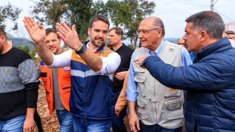 Governador vistoria municípios atingidos pelo ciclone e se reúne com presidente da República em exercício